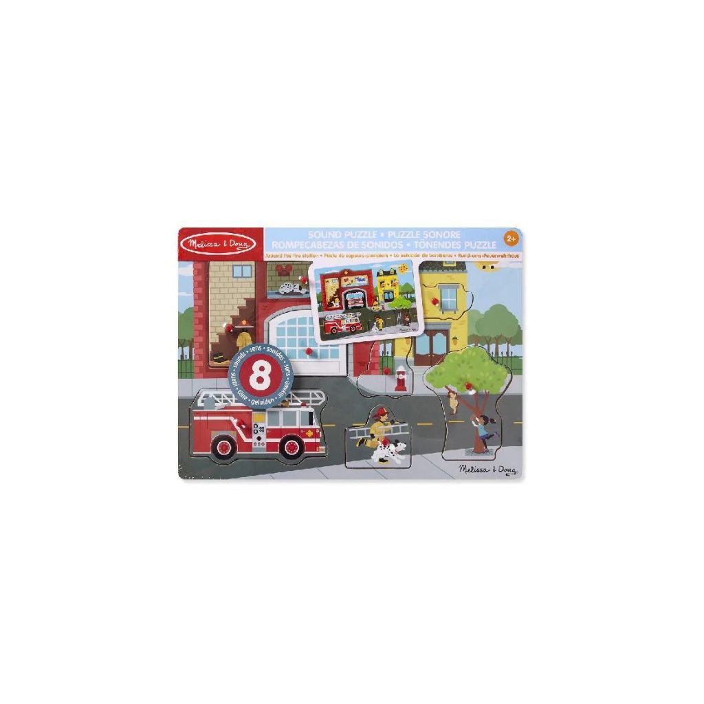 Melissa Doug Around the Fire Station Sound Puzzle years+