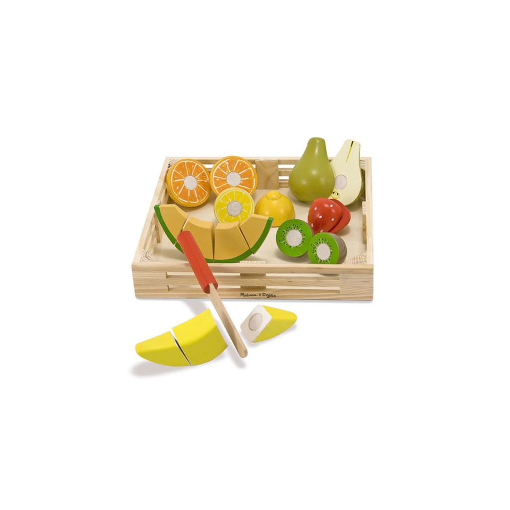 Melissa Doug Wooden Play Food Cutting Fruit motherswork