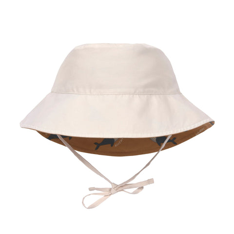Lassig Sun Protection Bucket Hat, Whale Caramel