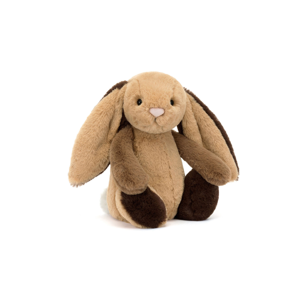 Jellycat Bashful Patchwork Brown Bunny | motherswork Singapore