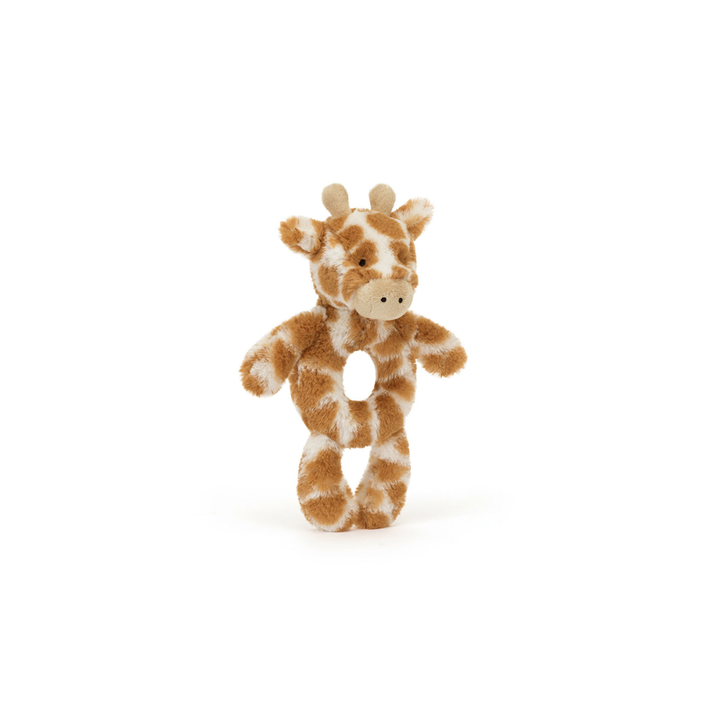 Jellycat Bashful Giraffe Ring Rattle | motherswork Singapore