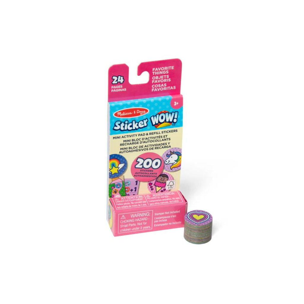 Melissa & Doug Sticker Wow!™ - Bloc de actividades de 24 páginas y sello de Melissa & Doug Sticker Wow!™ - Bloc de actividades de 24 páginas y sello de