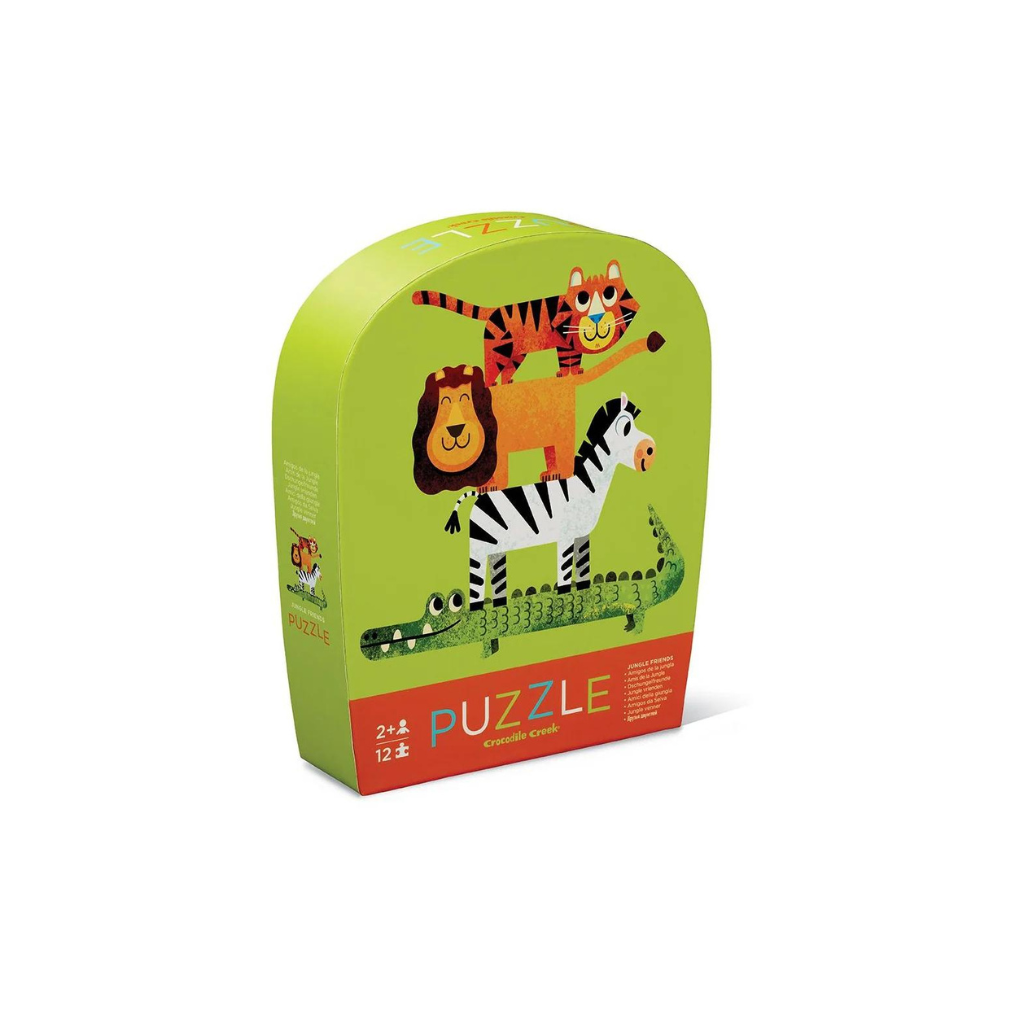 Crocodile Creek 12-Piece Mini Puzzle (Jungle Friends
