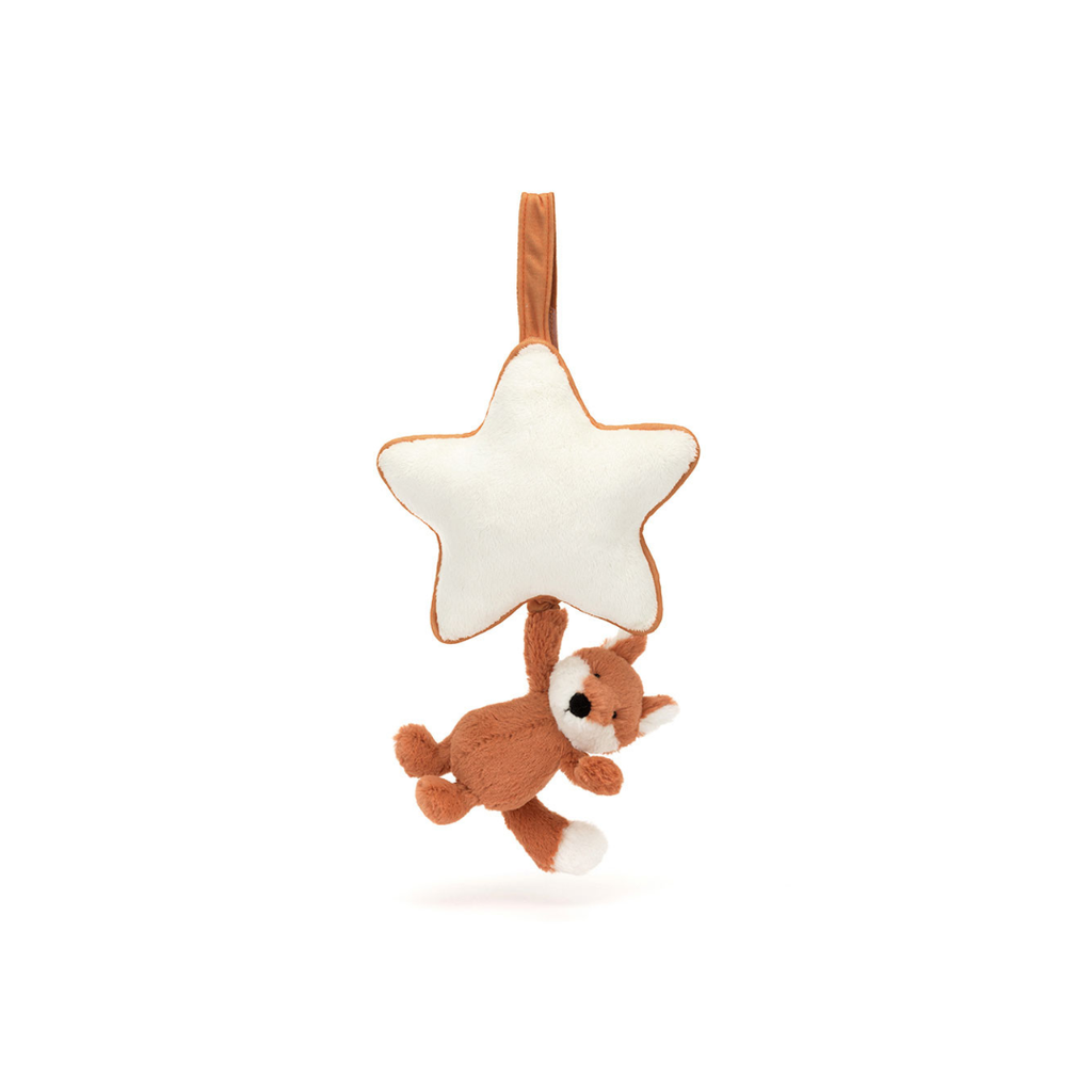 Jellycat Bashful Fox Cub Musical Pull | motherswork singapore
