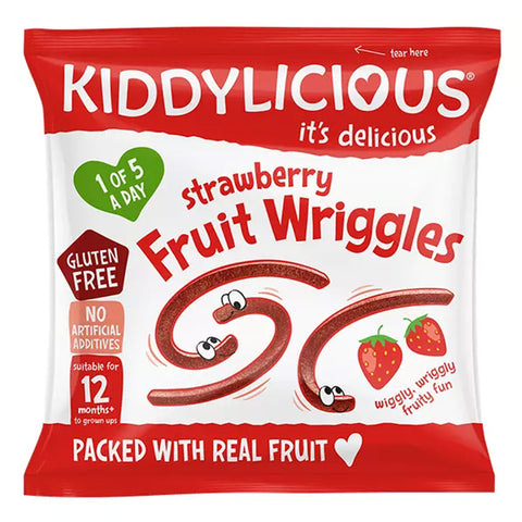 Kiddylicious Fruit Wriggles Strawberry