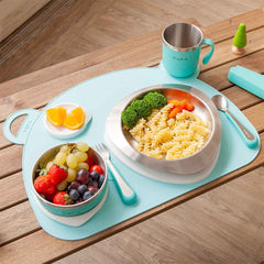 Viida Souffle Series Anti-bacterial Stainless Steel Kids Tableware Set