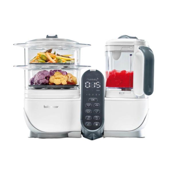 Babymoov Nutribaby (+) 5-in-1 Food Prep Machine (Industrial Grey)