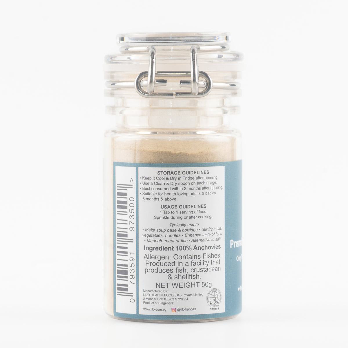 Lilo Premium Ikan Billis Powder 50g Bottle