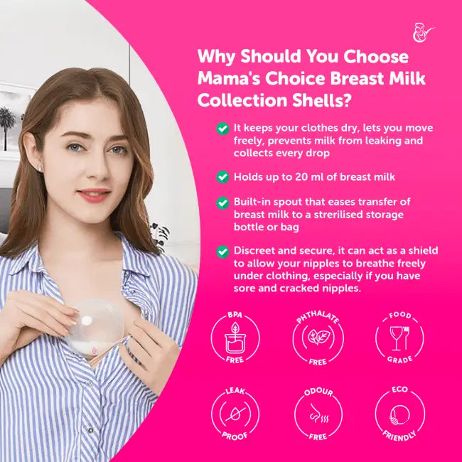 Mama's Choice Breast Milk Collection Shells