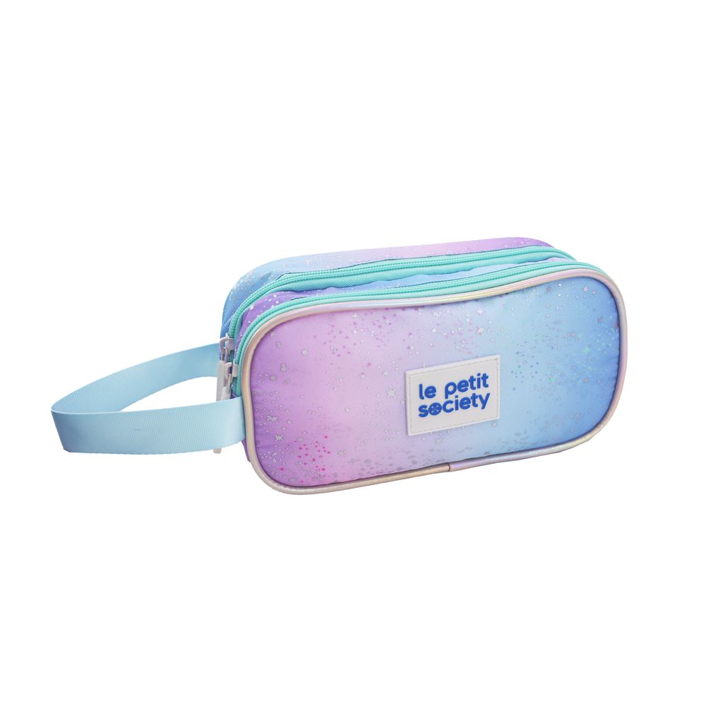 Le Petit Society Double Zip Pencil Case