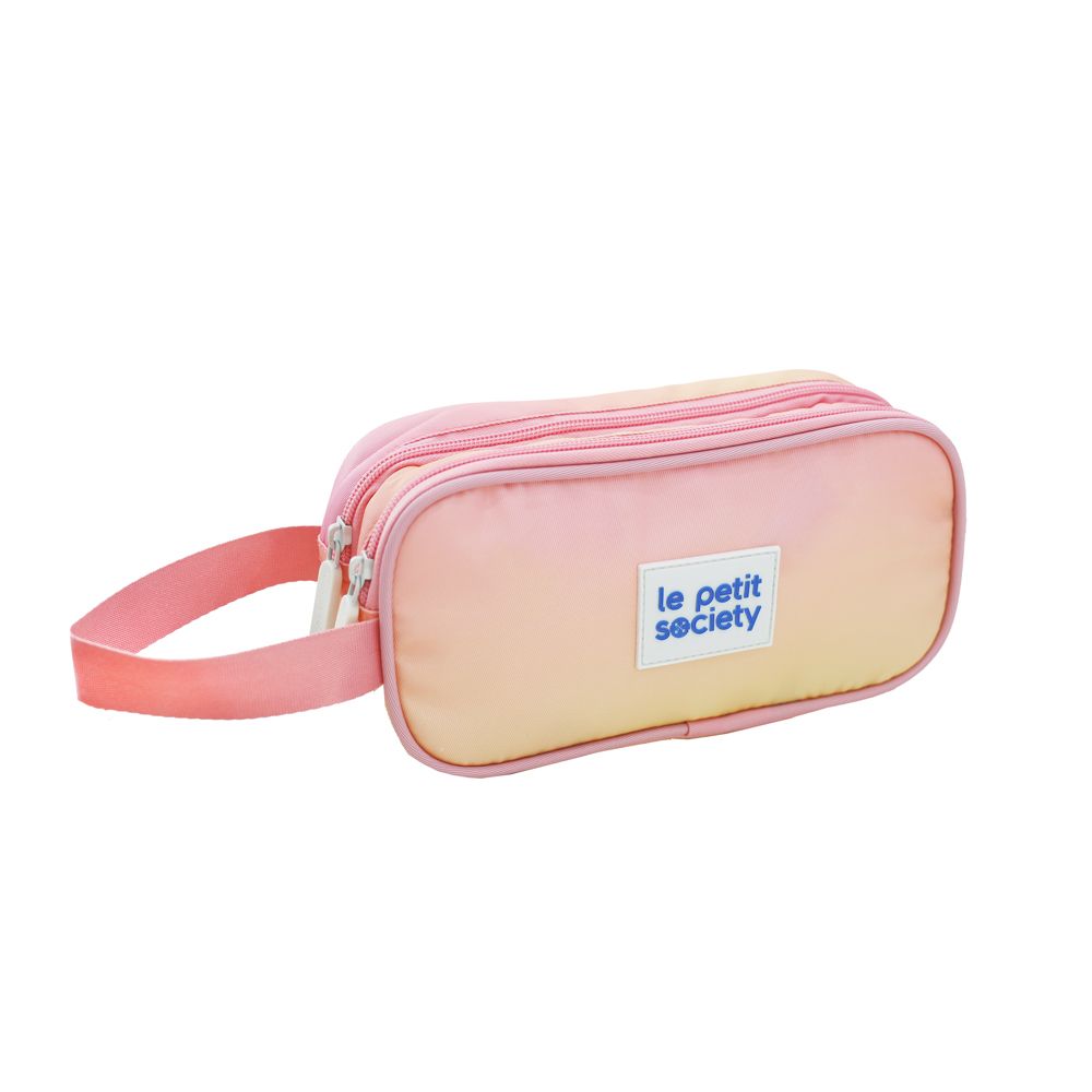 Le Petit Society Double Zip Pencil Case