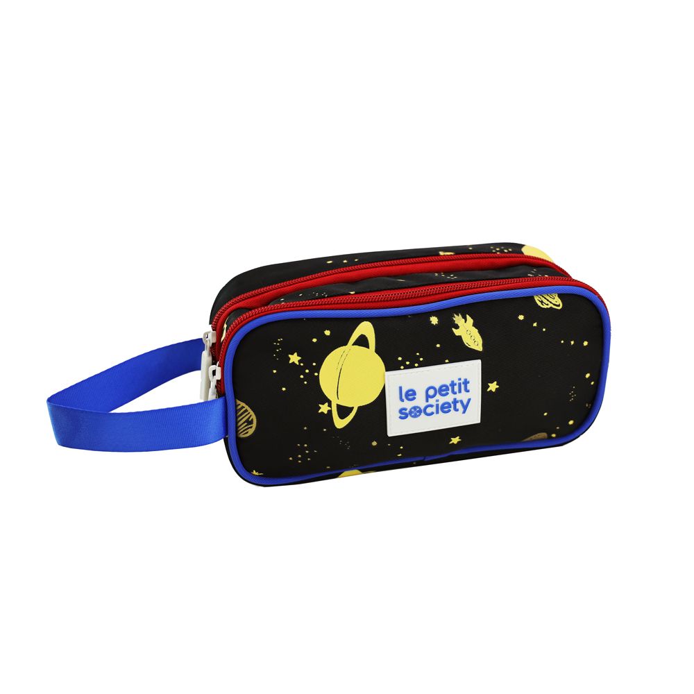 Le Petit Society Double Zip Pencil Case