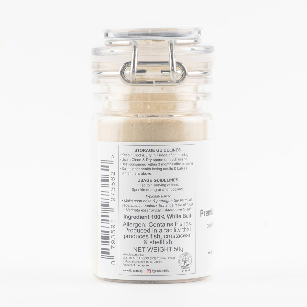 Lilo Premium White Bait Powder Bottle 50g