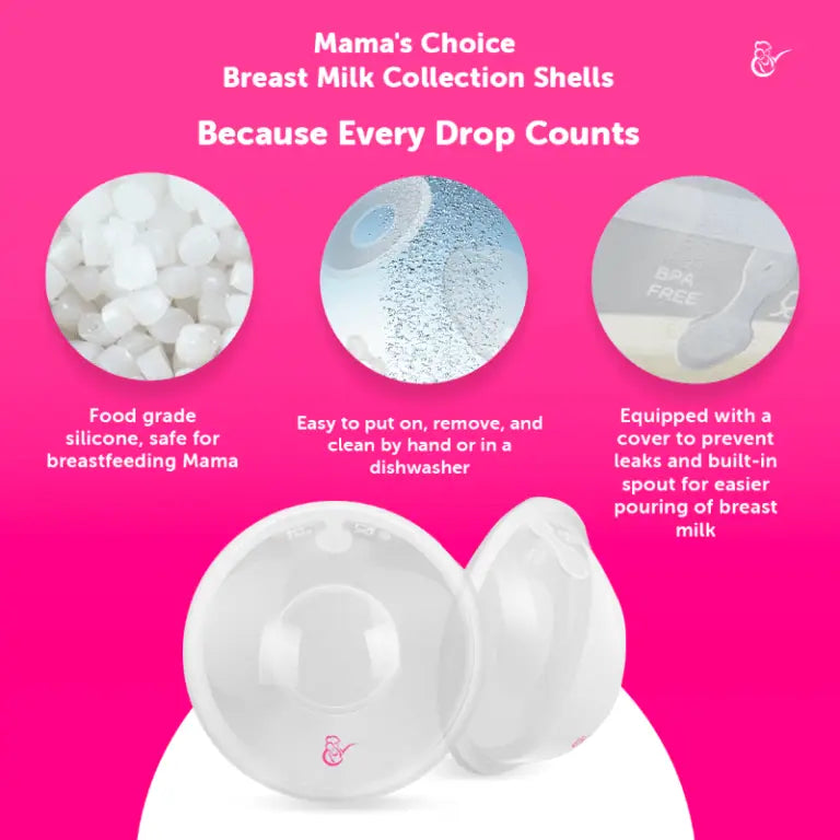 Mama's Choice Breast Milk Collection Shells