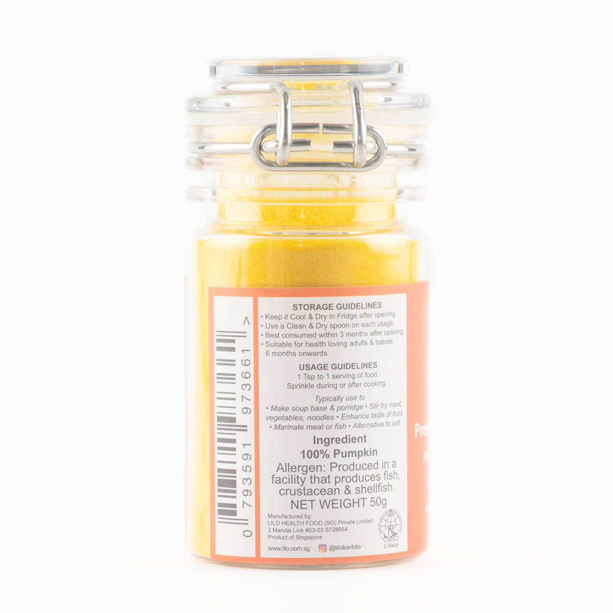Lilo Pumpkin Powder 50g Bottle