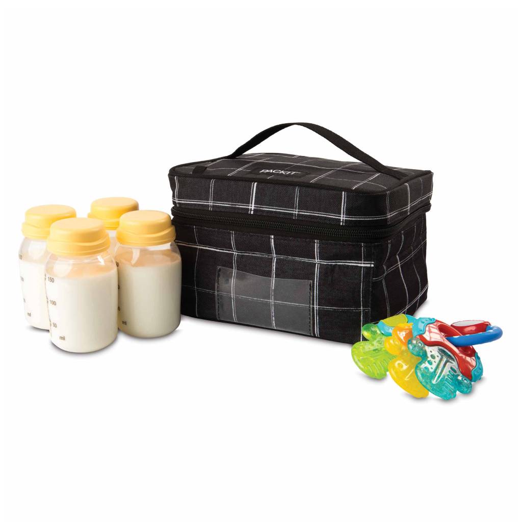 PackIt Freezable Baby Bottle Cooler Bag - Grid