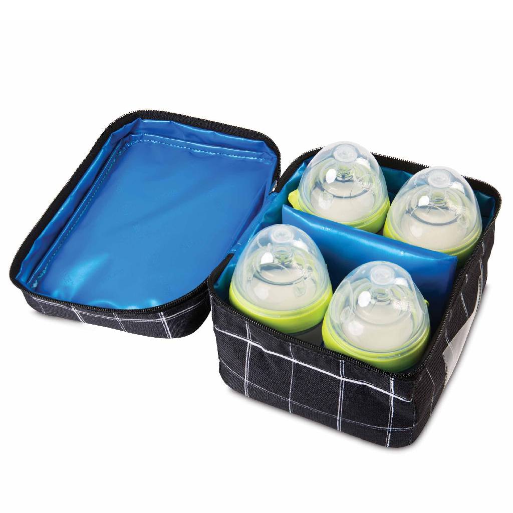 PackIt Freezable Baby Bottle Cooler Bag - Grid