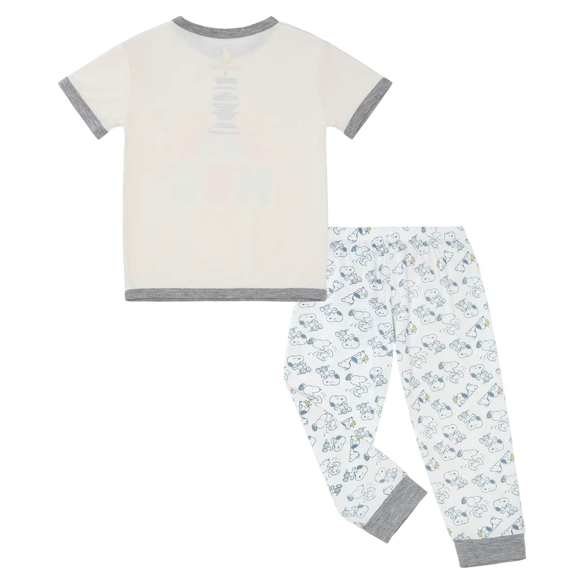 Baa Baa Sheepz x Snoopy Short Sleeve Shirt & Pants Baby Set (Yellow)