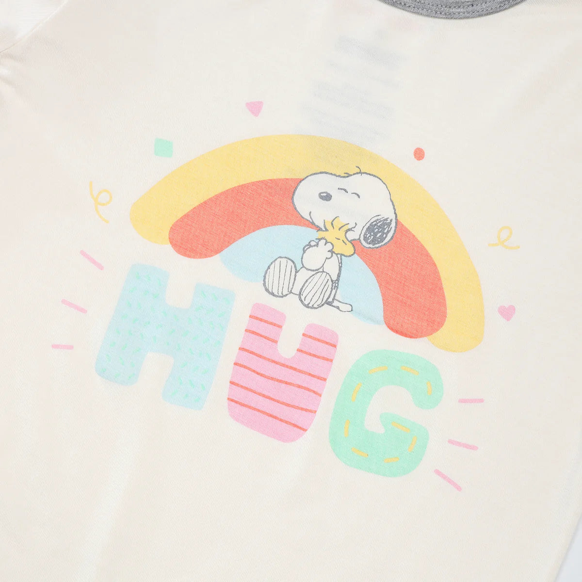 Baa Baa Sheepz x Snoopy Short Sleeve Shirt & Pants Baby Set (Yellow)