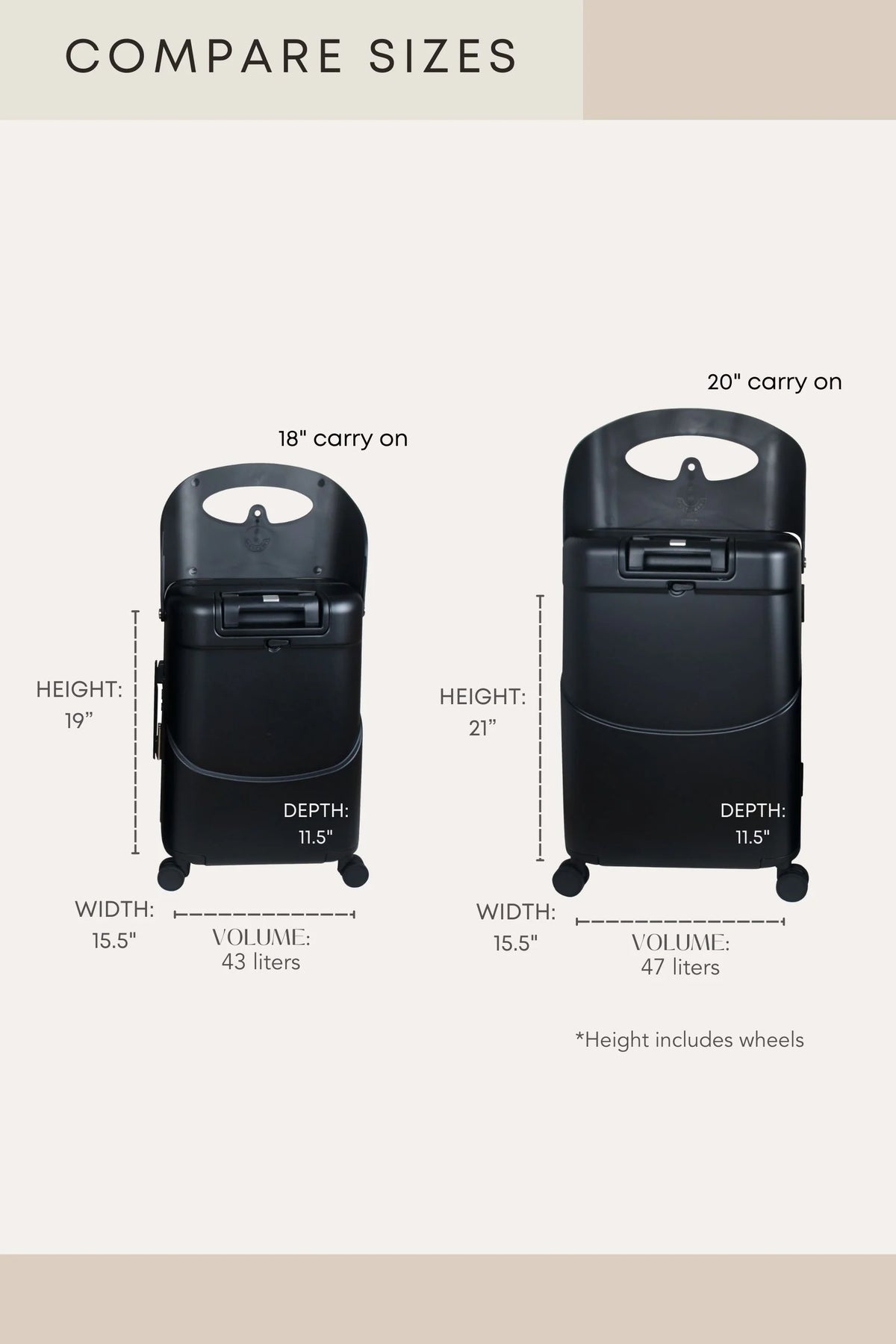 Miamily 18" Multi-Carry Ride-On Luggage