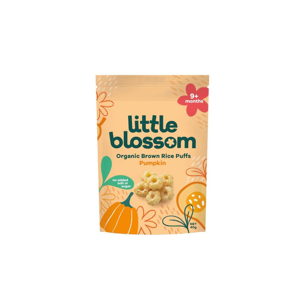 Little Blossom Organic Brown Rice Puffs | Pumpkin