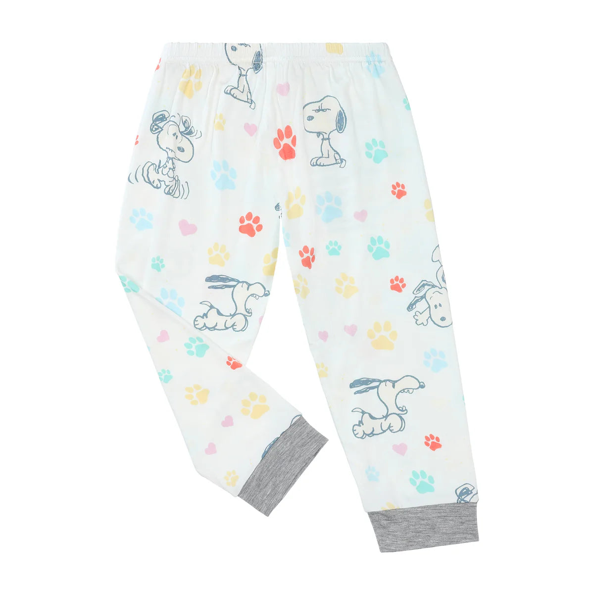 Baa Baa Sheepz x Snoopy Short Sleeve Shirt & Pants Kids Set (White)