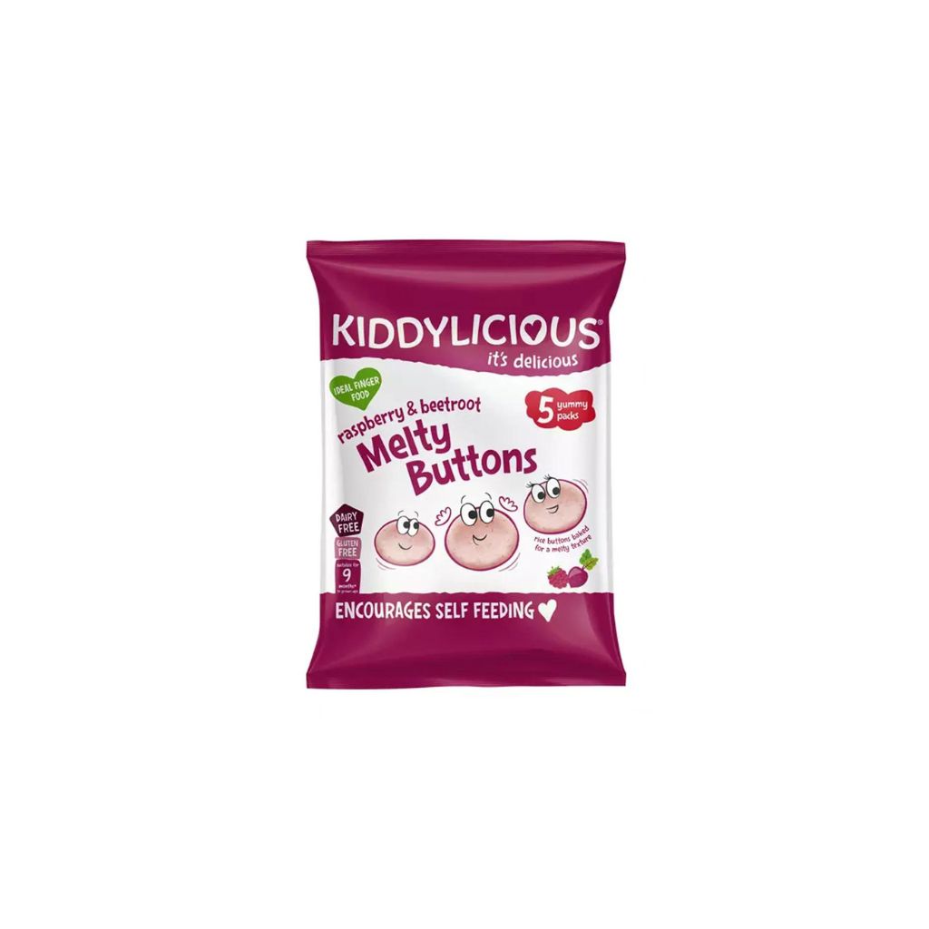 Kiddylicious Melty Buttons Raspberry & Beetroot (Multipack)