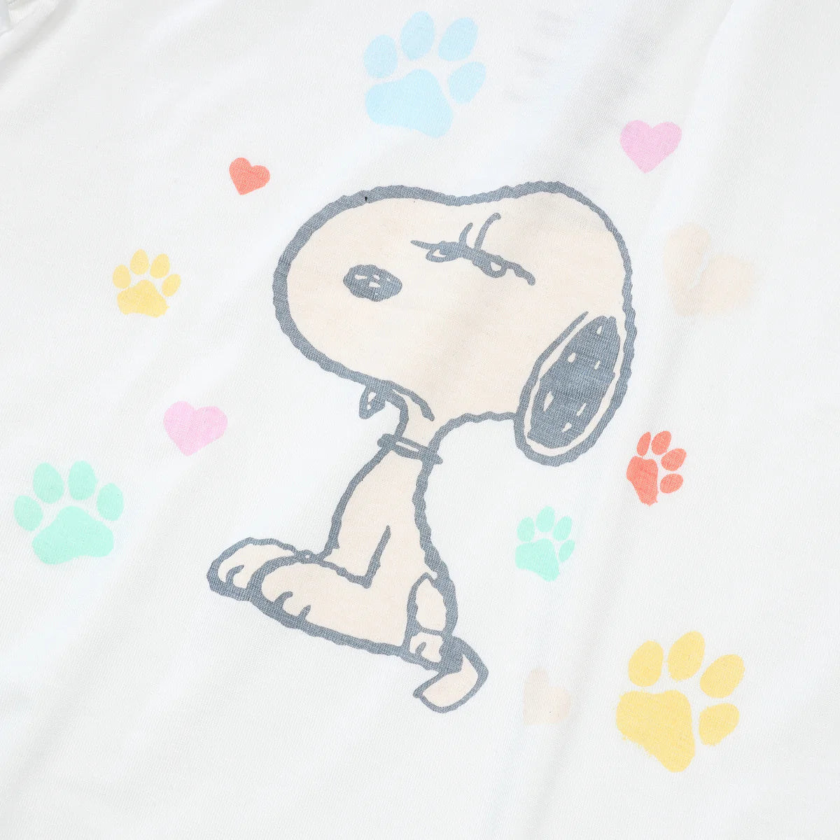 Baa Baa Sheepz x Snoopy Short Sleeve Shirt & Pants Kids Set (White)