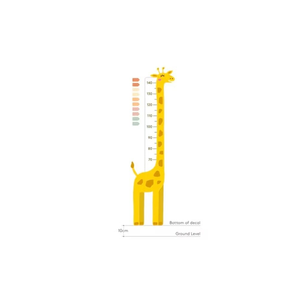 Urban Li'l Giraffe Height Chart Fabric Decal