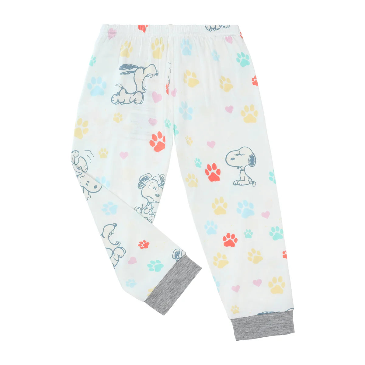 Baa Baa Sheepz x Snoopy Short Sleeve Shirt & Pants Baby Set (White)