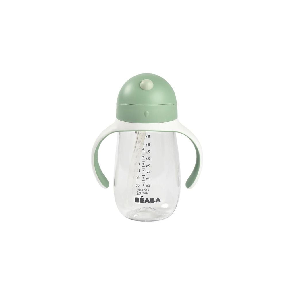 Beaba 2-in-1 Straw Cup 300ml - Sage Green