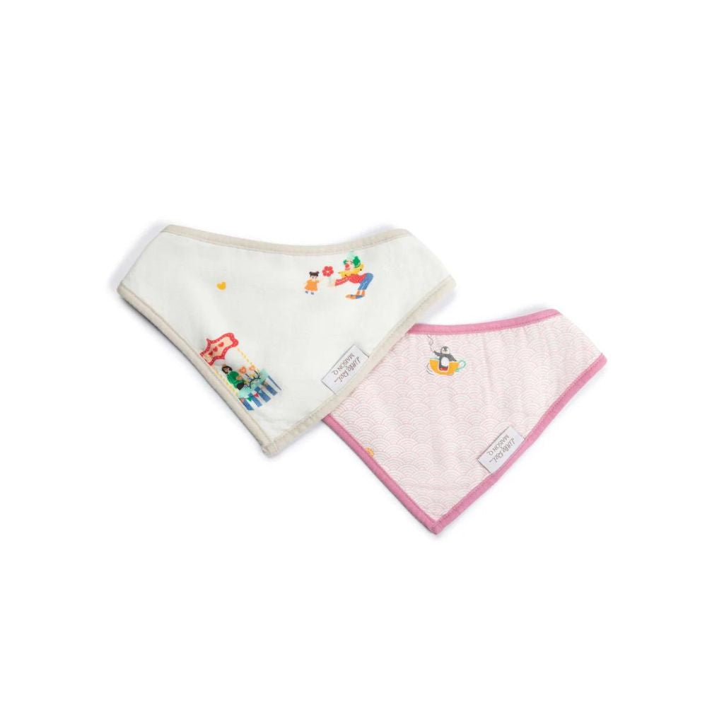 Little Rei x Maison Q Bandana Bib 2 Pc - Carnival