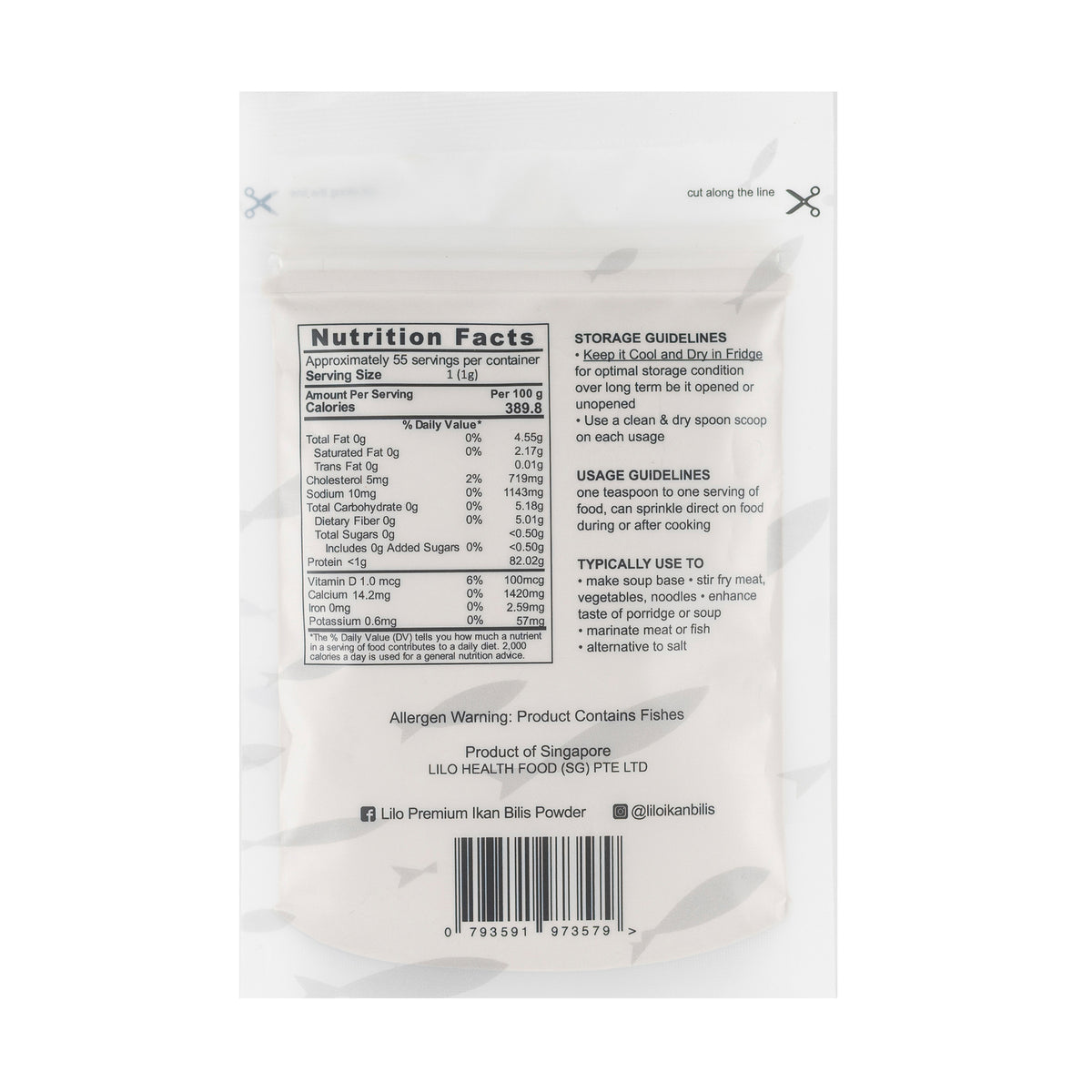 Lilo Premium White Bait Powder Refill 55g