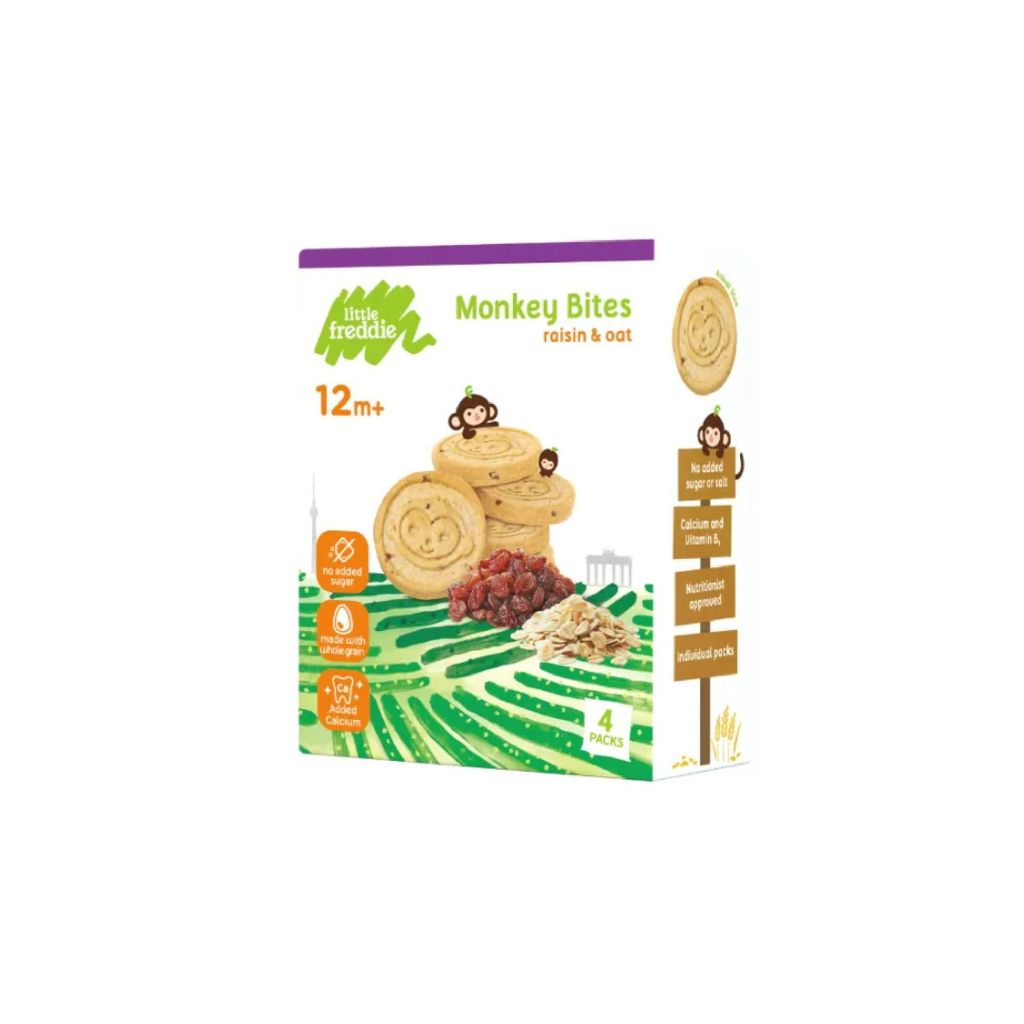 Little Freddie Baby Organic Monkey Oats & Raisin Biscuits