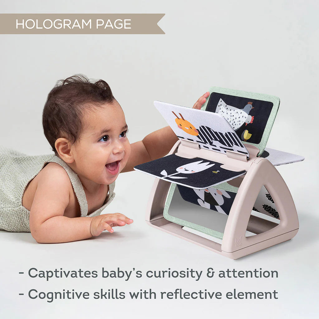 Taf Toys Black & White Tummy Time Rattling Spinning Book