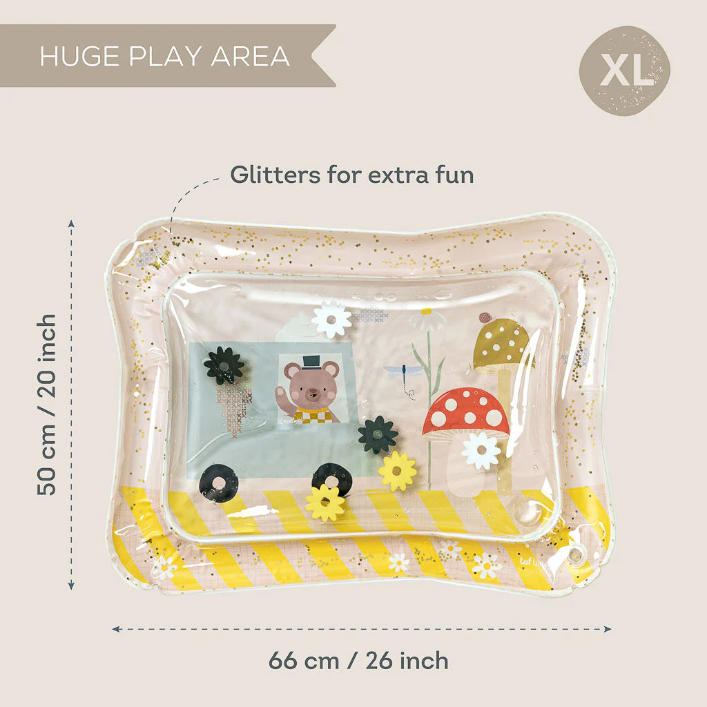 Taf Toys Baby Tummy Time Water Play Mat - Ice Cream Bear