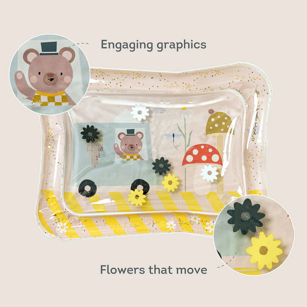 Taf Toys Baby Tummy Time Water Play Mat - Ice Cream Bear