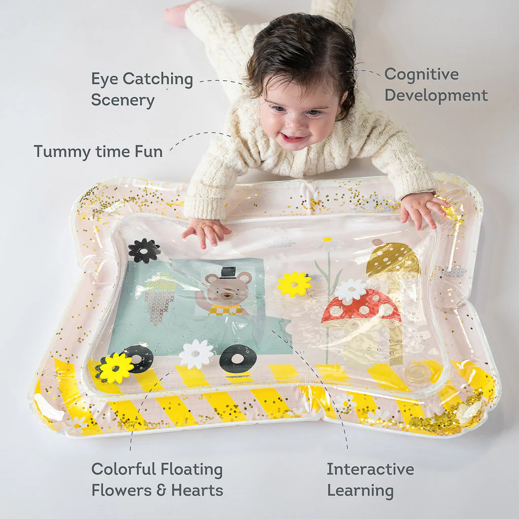 Taf Toys Baby Tummy Time Water Play Mat - Ice Cream Bear