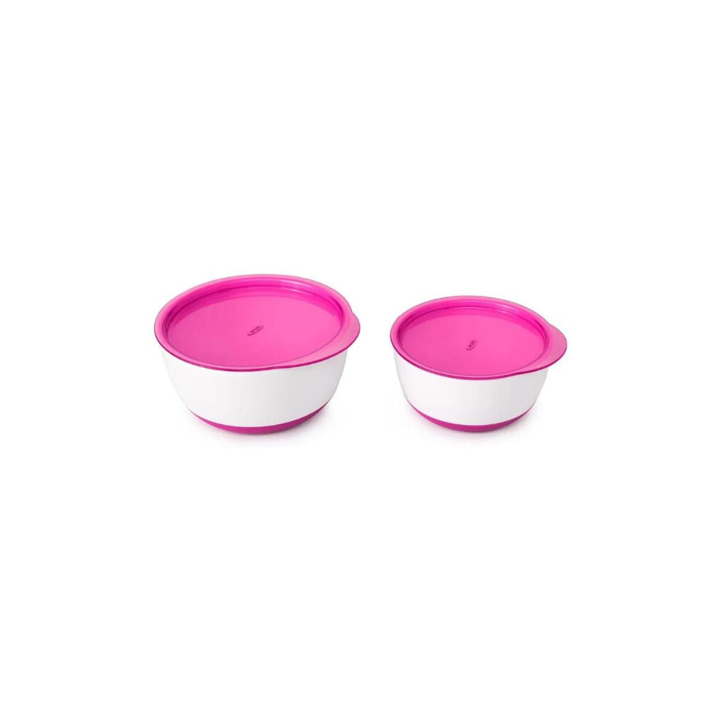 OXO Tot Small and Large Bowl Pink Set