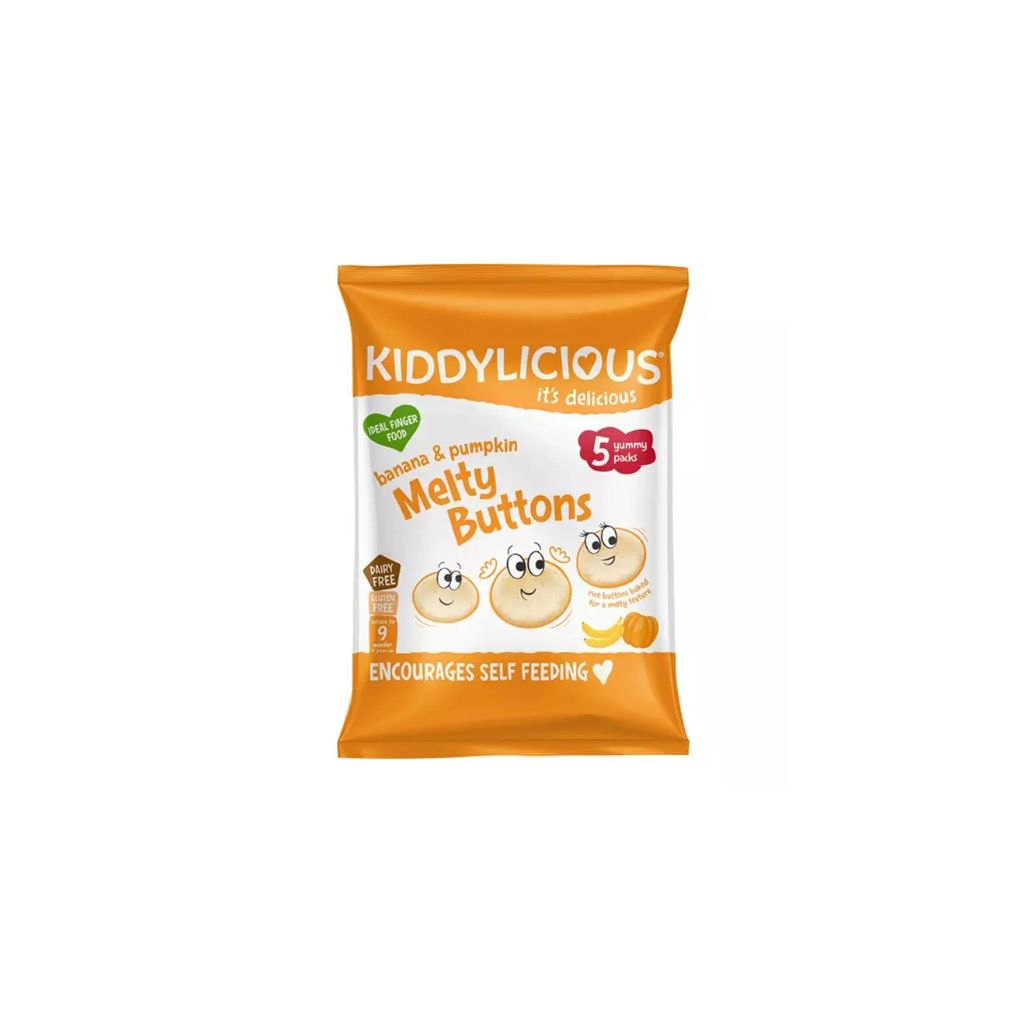 Kiddylicious Melty Buttons Banana & Pumpkin (multipack)