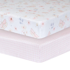 Living Textiles 2pk Cot Fitted Sheets