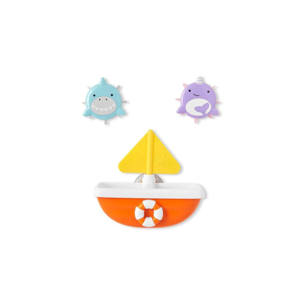 Skip Hop Zoo Tip & Spin Boat - Shark/Narwhal