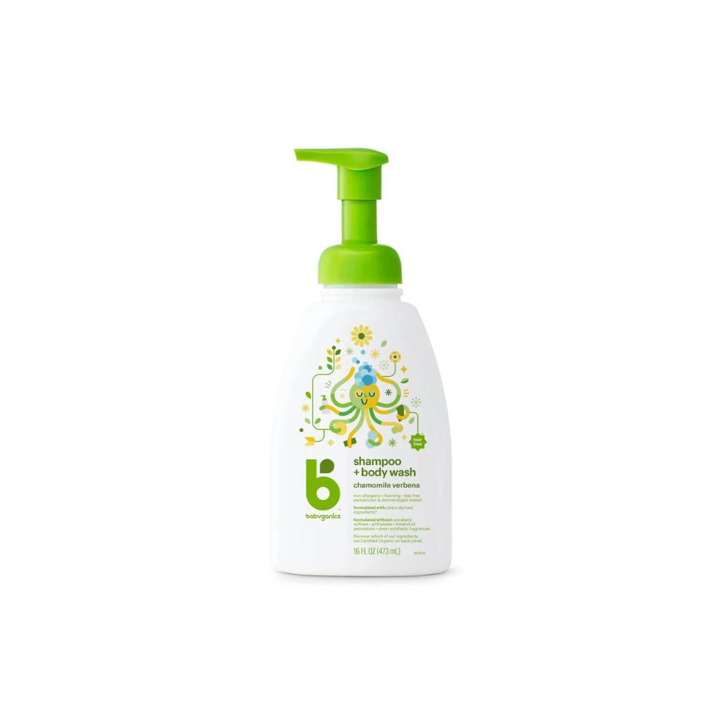 Babyganics Shampoo & Body Wash - Chamomile Verbena (473ml)