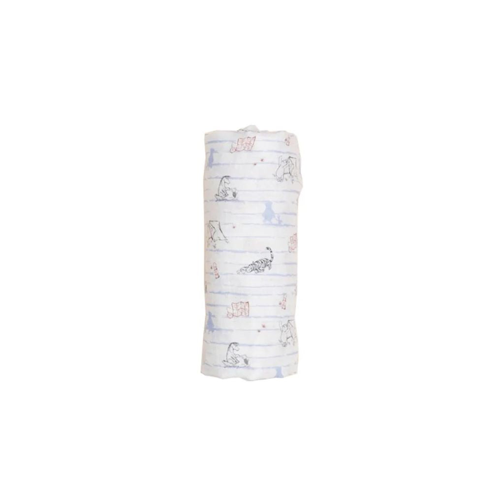 Elly Organic Cotton Swaddle - Camping with Pooh