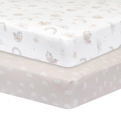 Living Textiles 2pk Cot Fitted Sheets