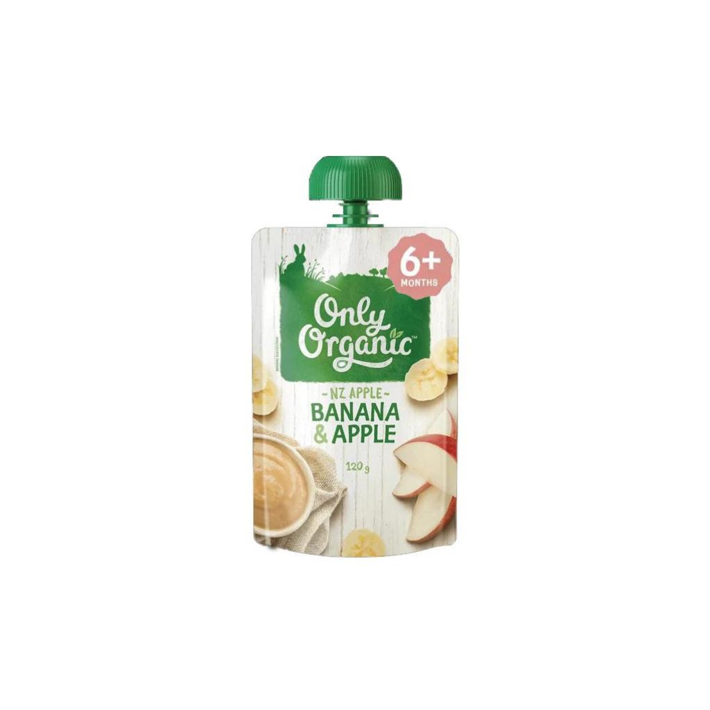 Only Organic Banana & Apple Fruit Pouch