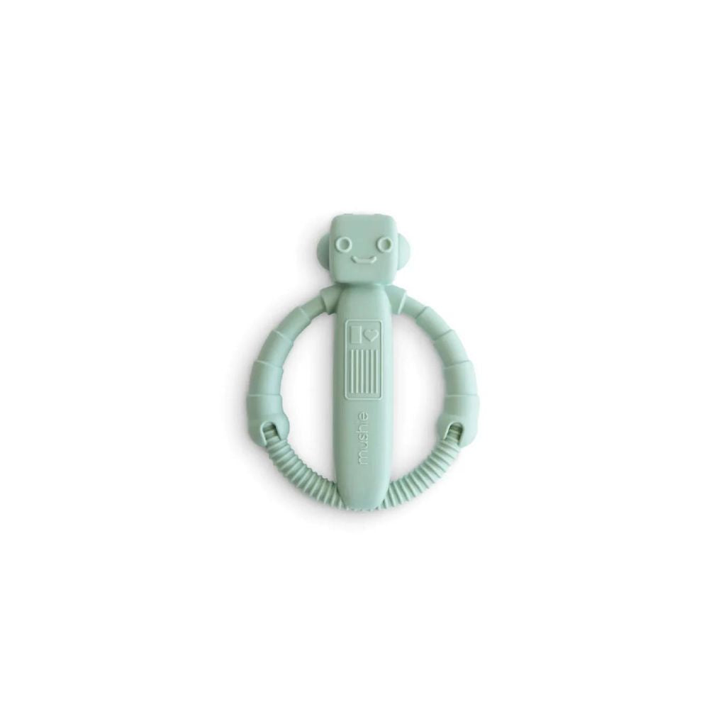 Mushie Robot Rattle Teether