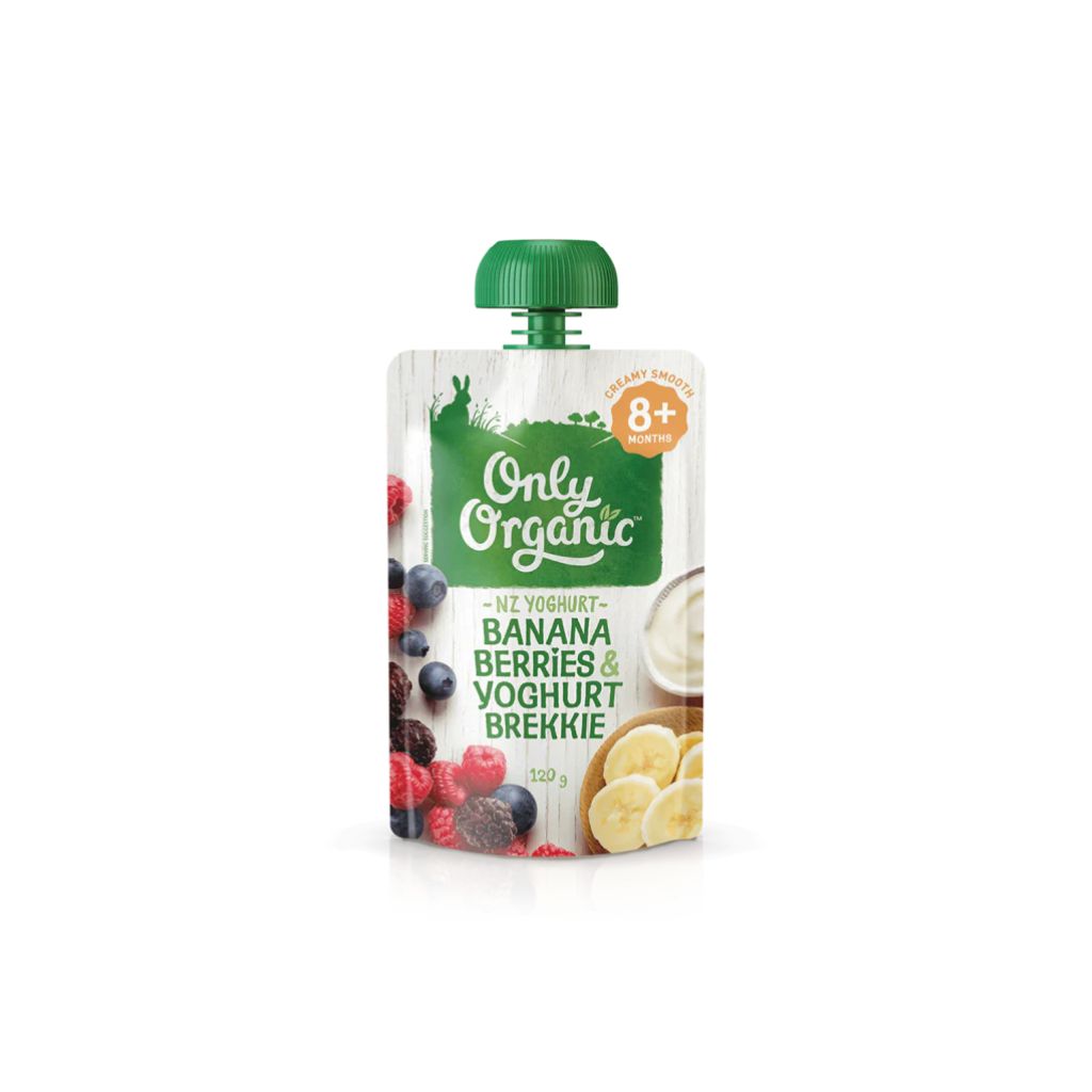 Only Organic Banana, Berries & Yoghurt Brekkie Pouch