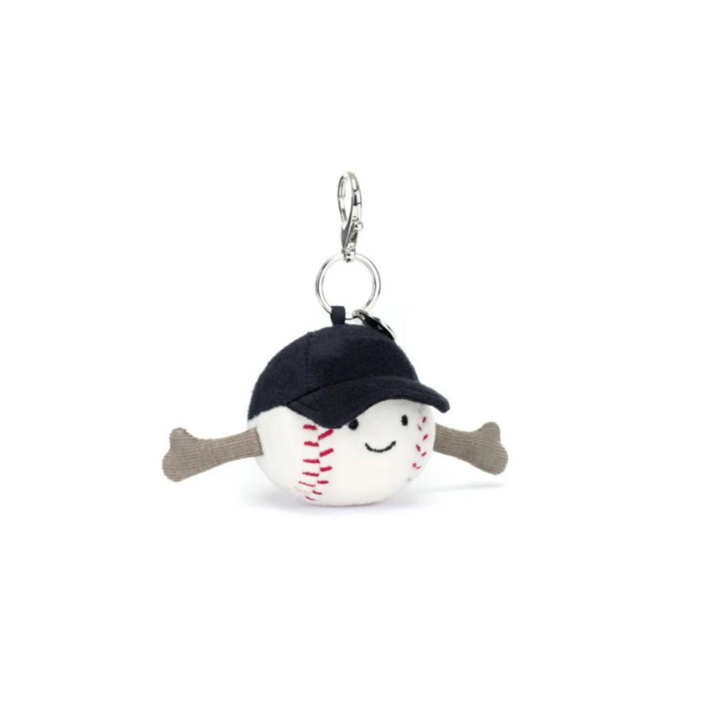 Jellycat Amuseables Sports Baseball Bag Charm