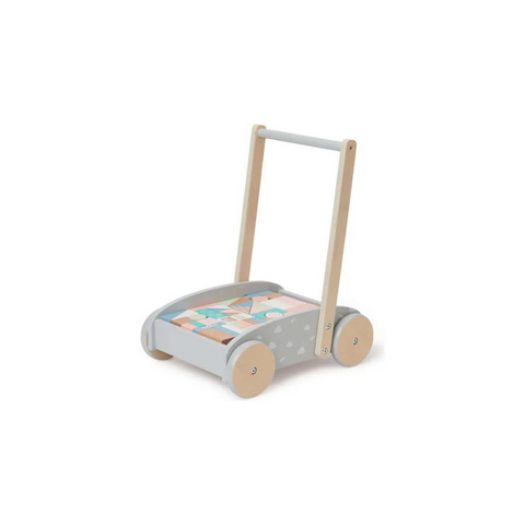 Bubble Wooden Baby Push Cart